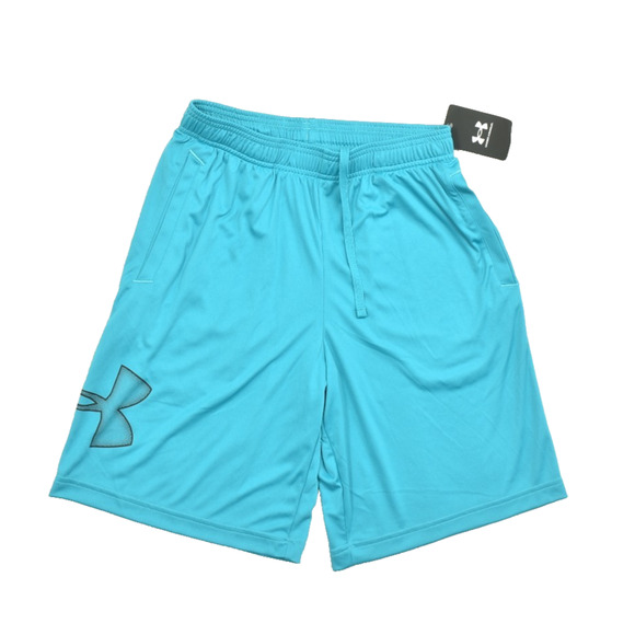 NEW Under Armour Youth Boys' Turquoise S/P Loose Fit Shorts Size S - Picture 1 of 8